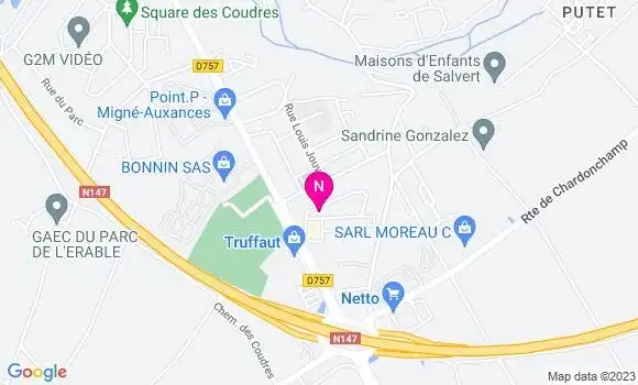 Localisation Mtre Chauvin Samuel