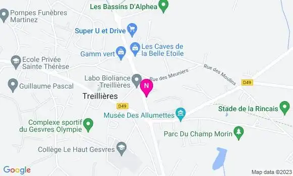 Localisation Mtre Roul Blandine