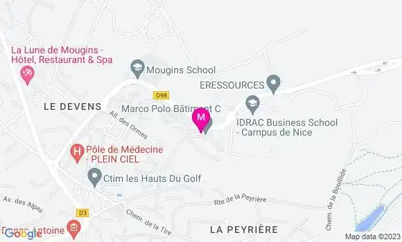 Localisation Mtre Roustan Caroline