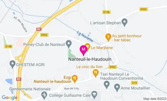 Localisation Mtre Hainsselin Isabelle
