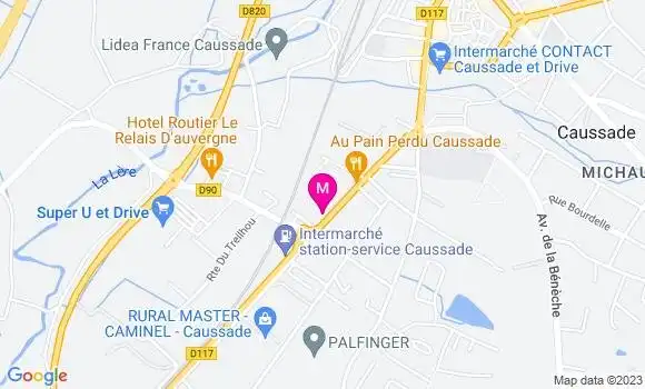 Localisation Mtre Crouzet Galhiane