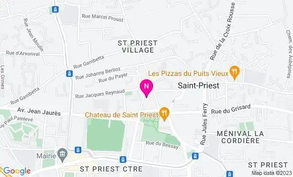 Localisation Mtre Pariaud Perrine