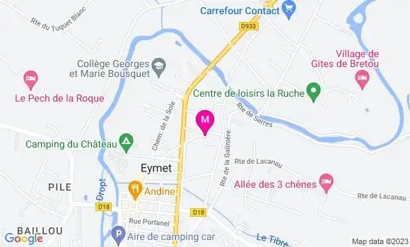 Localisation Mtre Berneron Elodie