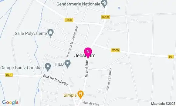 Localisation Mtre Hauptmann Guillaume