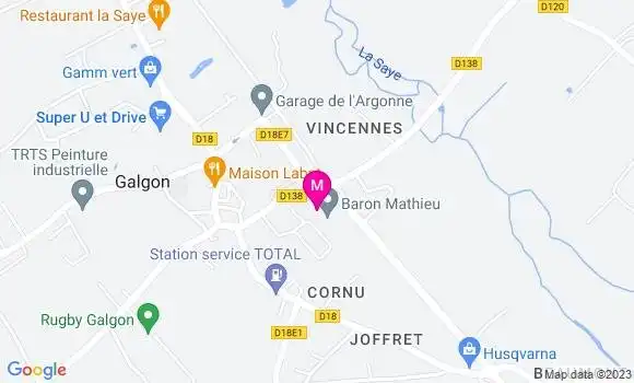 Localisation Mtre Martigne Laurence