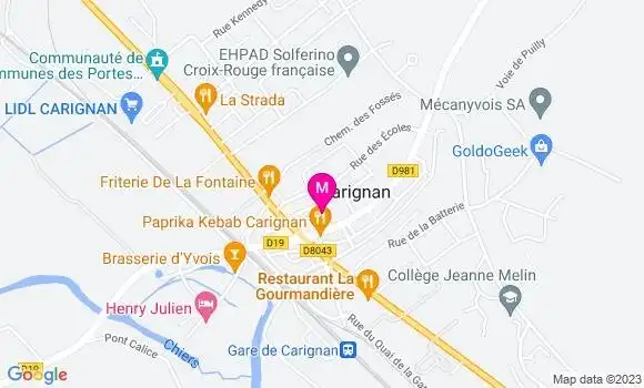 Localisation Mtre Launois Sophie