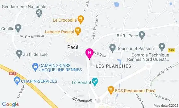 Localisation Mtre Naut Josselin