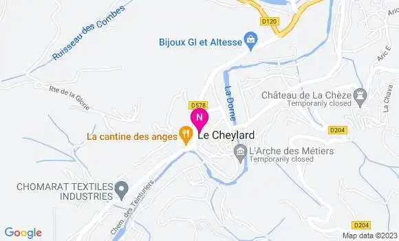 Localisation Mtre Serve Romain