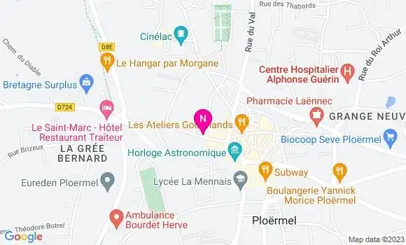 Localisation Mtre Le Strat Solène