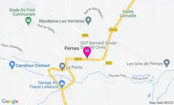 Localisation Mtre Olivier Bernard