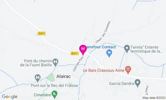 Localisation Mtre Foussat Emilie