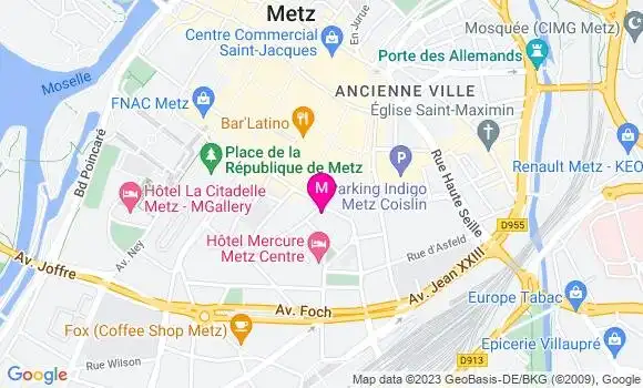 Localisation Mtre Thevenot Ingrid