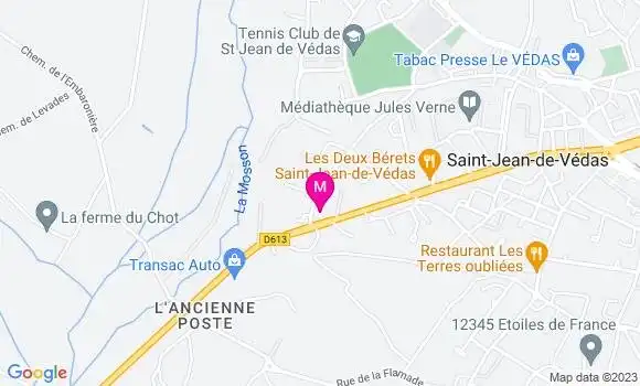 Localisation Mtre Malavialle Jean Yves