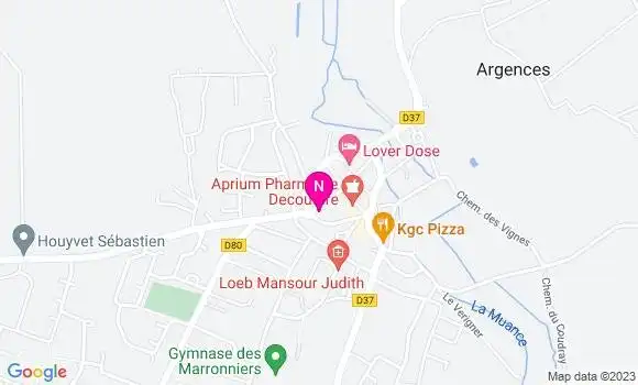 Localisation Mtre Garnier Anne Charlotte