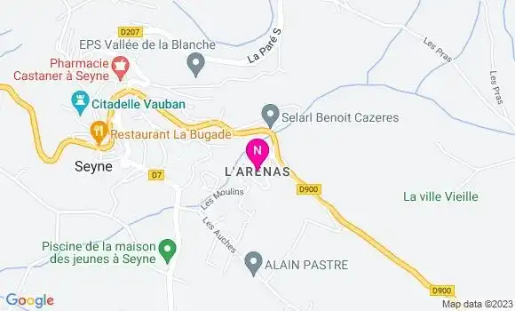 Localisation Mtre Cazeres Benoît