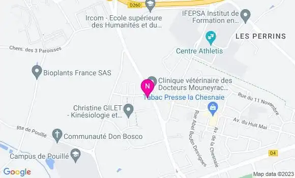 Localisation Mtre Salvetas Moreau Sabine