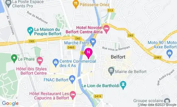 Localisation Mtre Hans Lamotte Christelle