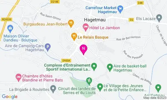 Localisation Mtre Larrère Sandie