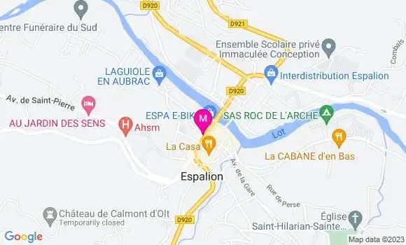 Localisation Mtre Aragon Nathalie