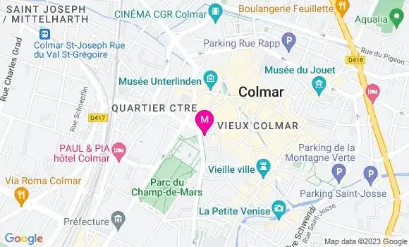 Localisation Mtre Knittel Benoît