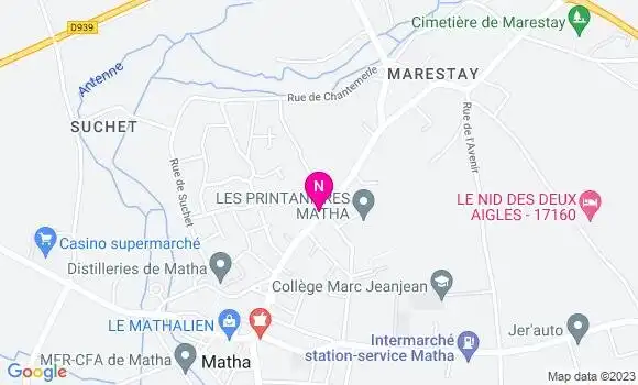 Localisation Mtre Etevenard Anne