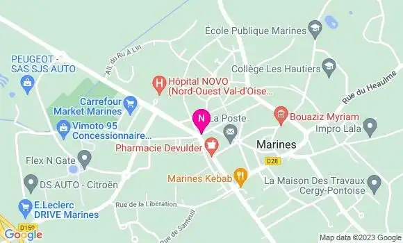 Localisation Mtre Barros Bruno