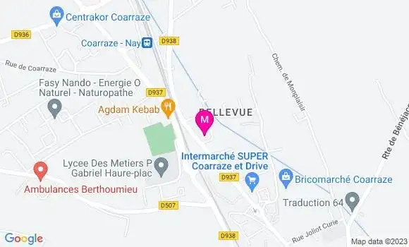 Localisation Mtre Birou Barde Sophie