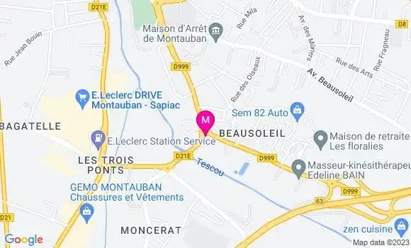 Localisation Mtre Aubry Nicolas