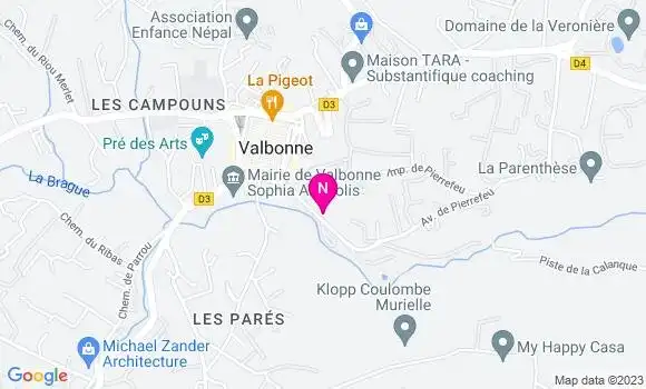 Localisation Mtre D