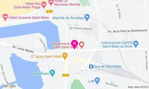Localisation Mtre Guillard Catherine