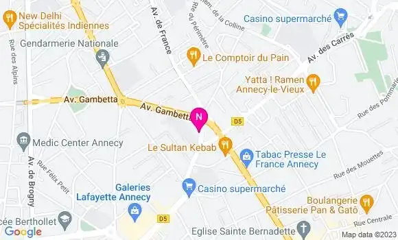 Localisation Mtre Baverez Romain