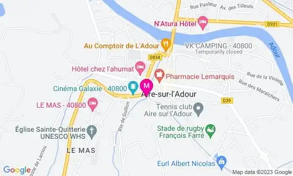 Localisation Mtre Audhuy François