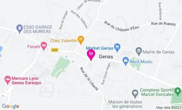 Localisation Mtre Aubin Henri