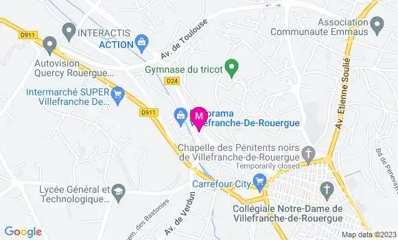 Localisation Mtre Moly Carine