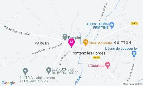 Localisation Mtre Lacoste Laurence