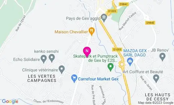 Localisation Mtre Souares Catherine