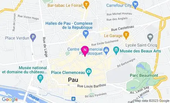 Localisation Mtre Castay Bernard
