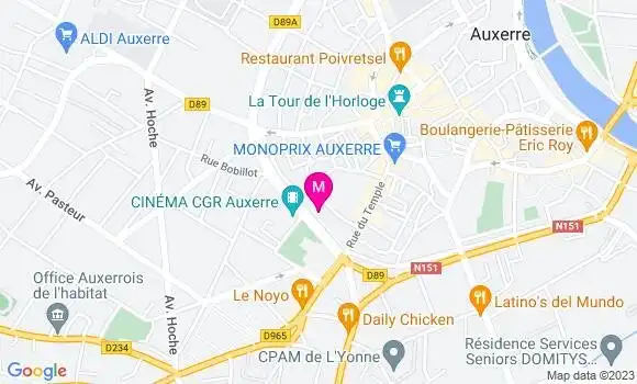 Localisation Mtre Brisson Caroline