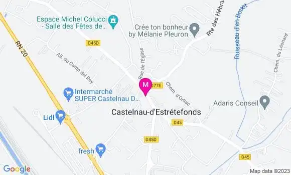 Localisation Mtre Toussaint Guillaume