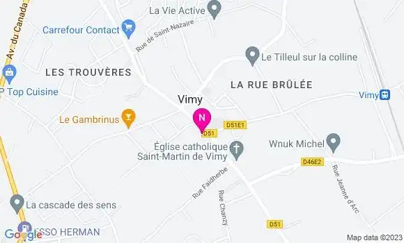Localisation Mtre Avinee Marc