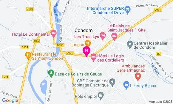 Localisation Mtre Blanchard Elise