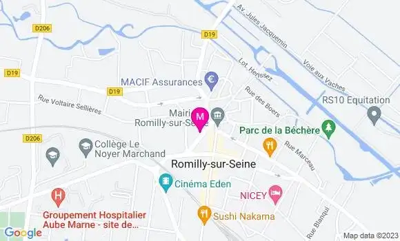 Localisation Mtre Turpin Vuillemin Carole