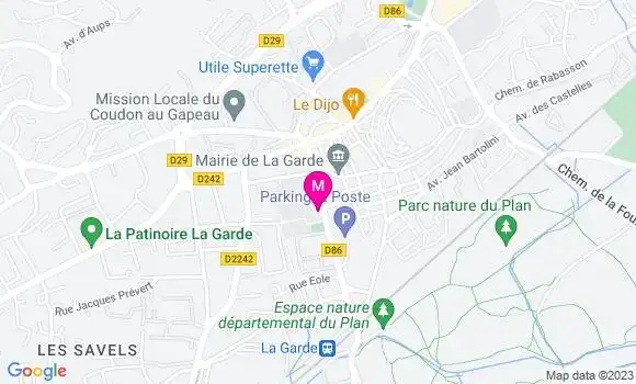 Localisation Mtre Grobon Laurie