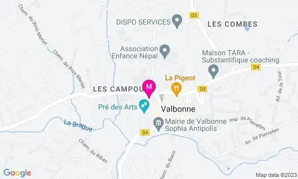 Localisation Mtre Lagarde Christine