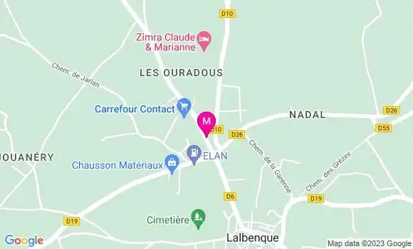 Localisation Mtre Cerna Teillard Bérengère