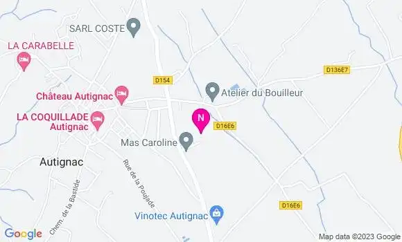 Localisation Mtre Mas Caroline