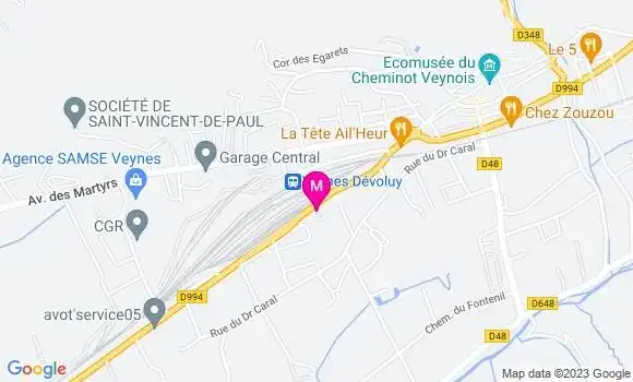 Localisation Mtre Vieu Vincent