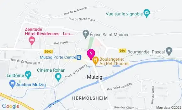Localisation Mtre Quirin Sandra