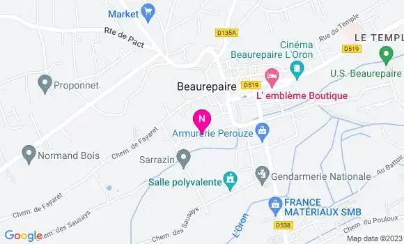 Localisation Mtre Deschamps Laurence