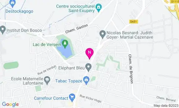 Localisation Mtre Vignau Romain